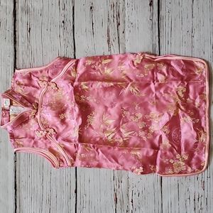 🆕️ TRADITIONAL GIRLS CHINESE DRESS  (PINK & GOLD) 👧